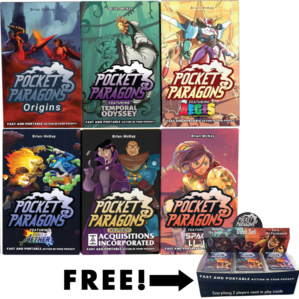 Wholesale — Pocket Paragons: Mixed Sets x 12 ($20 MSRP at 50% off)