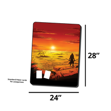 Load image into Gallery viewer, Terrene Odyssey 2-Player Playmat (Zane Red)
